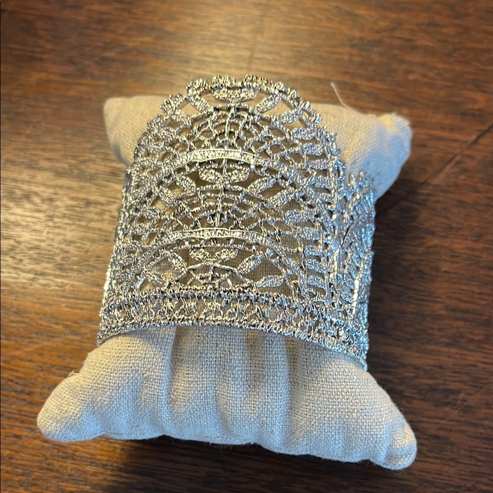 Stella & Dot Intricate Silver Cuff Bracelet